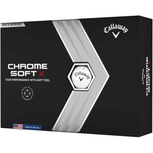 imageCallaway Golf Chrome Soft X Golf Balls Triple Track YellowStandard White