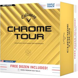 imageCallaway Golf Chrome Tour Golf BallsTriple Track White