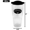 imageCallaway Golf 24oz Clear Patch Tumbler Gift Set  includes golf towel 24oz tumbler plastic golf tees a poker chip ball marker and a divot tool