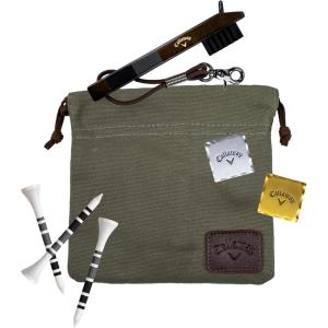 imageCallaway Heritage Golf Accessories Kit  Features a Premium Club Brush valuables Pouch tees and a Gold and Silver Metal Golf Ball MarkerGreen