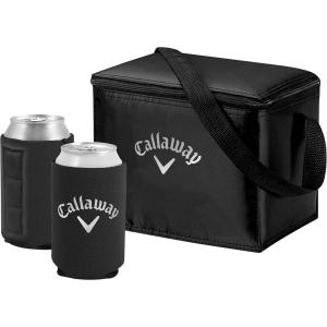 imageCallaway Soft Cooler Bag Gift Set with Magnetic Koozies Black