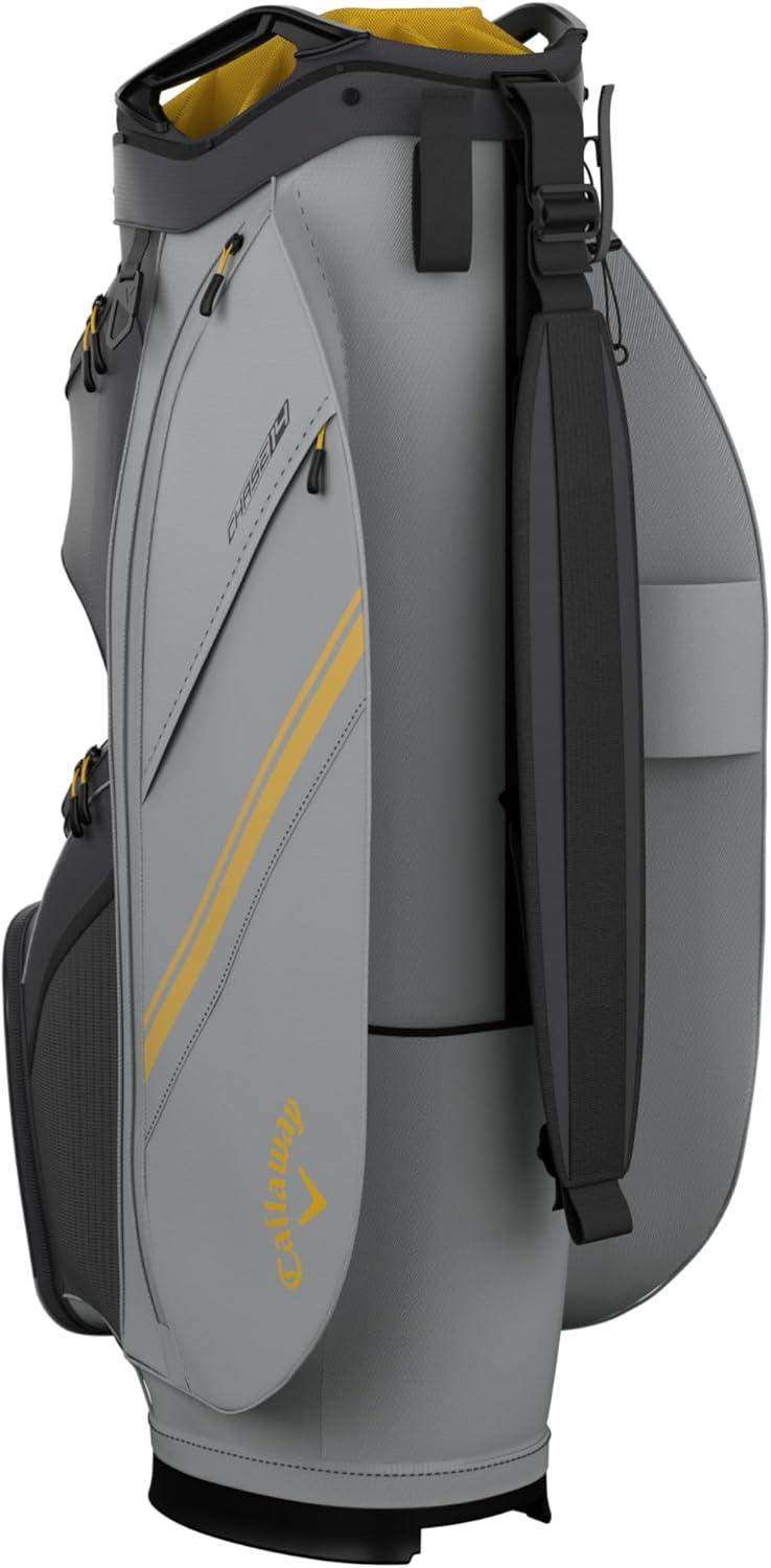 imageCallaway Golf Chase 14 Cart BagCharcoalSilverGoldenrod