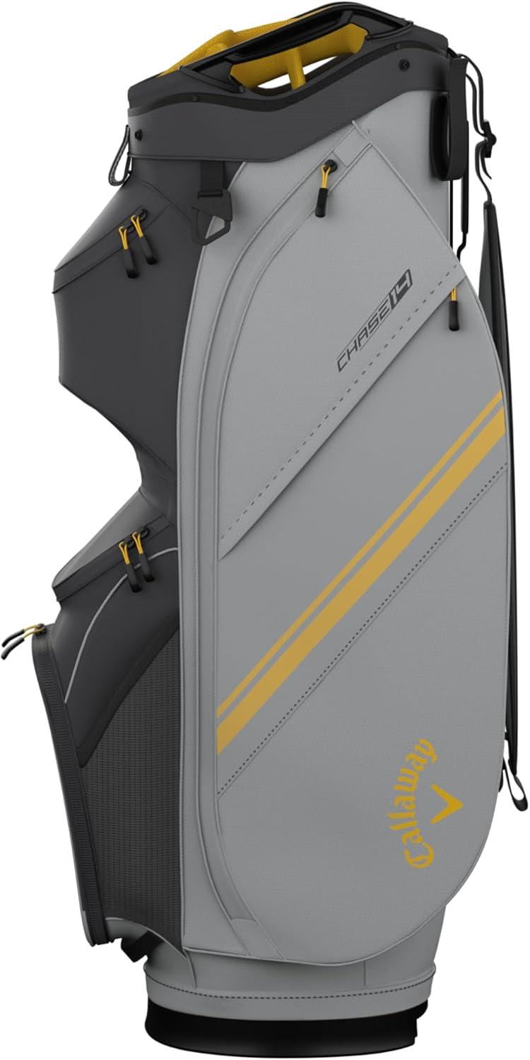 imageCallaway Golf Chase 14 Cart BagCharcoalSilverGoldenrod