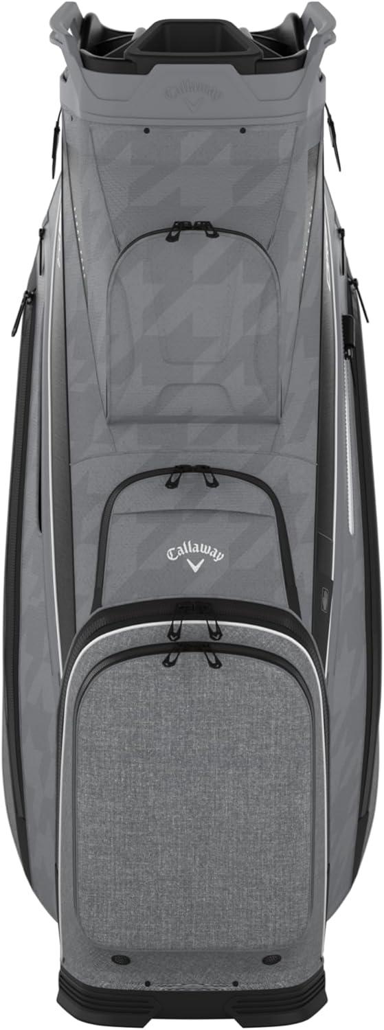 imageCallaway Golf ORG 14 Cart Bag NavyFlow YellowCarcoal HoundsCharcoal Heather