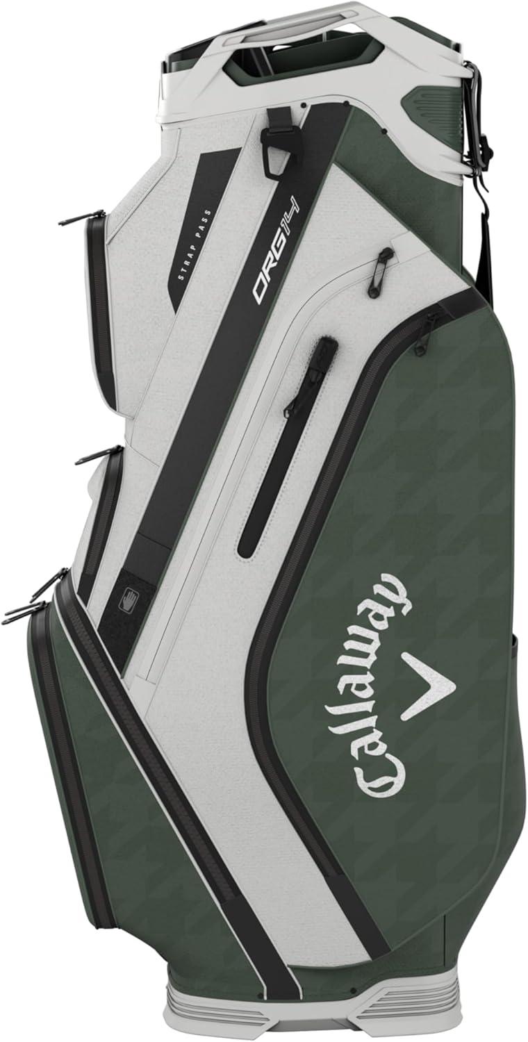 imageCallaway Golf ORG 14 Cart Bag NavyFlow YellowKhakiJade Hounds