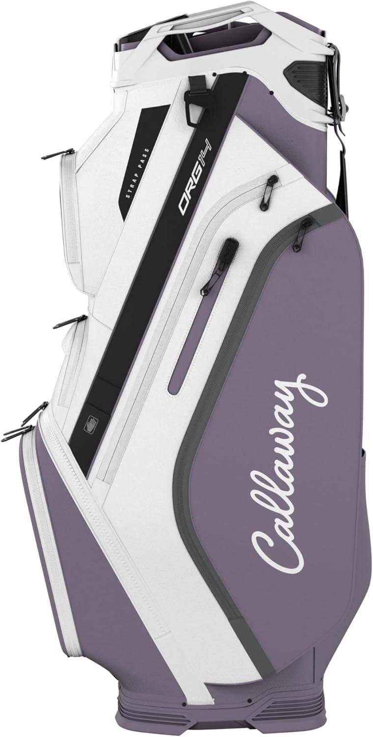 imageCallaway Golf ORG 14 Cart Bag NavyFlow YellowWhiteViolet Haze