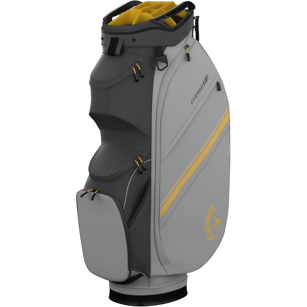 imageCallaway Golf Chase 14 Cart BagCharcoalSilverGoldenrod
