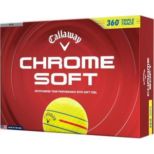 image:imageCallaway Golf Chrome Soft 2026 Golf Balls360 Yellow Triple Track