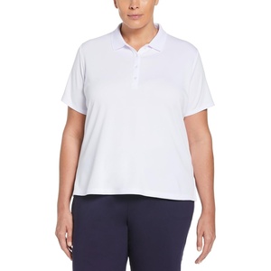 image:imageCallaway Womens Plus Swing Tech Short Sleeve Golf Polo ShirtBrilliant White