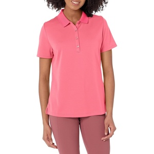 image:imageCallaway Womens Plus Swing Tech Short Sleeve Golf Polo ShirtCoral Paradise