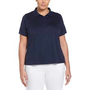 image:imageCallaway Womens Plus Swing Tech Short Sleeve Golf Polo ShirtPeacoat