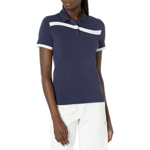 image:imageCallaway Womens Swingtech Asymmetrical Color Block Short Sleeve Golf Polo ShirtPeacoat