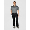 image:imageCallaway Mens Fine Line Stripe Short Sleeve MoistureWicking Stretch Golf Polo Shirt Available in Big amp TallCaviar Black