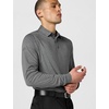 image:imageCallaway Mens Long Sleeve Moisture Wicking Golf Polo Shirt with Stretch Fabric Available in Big amp TallQuiet Shade Htr 20