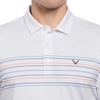 image:imageCallaway Mens Short Sleeve Core Performance Golf Polo Shirt with Sun ProtectionBlueGrayCoral Chest Stripe White