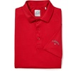 image:imageCallaway Mens Swing Tech Mini Print Short Sleeve Golf Polo Shirt MoistureWicking Ventilated Fabric Sun ProtectionTango Red