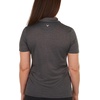 image:imageCallaway Womens Quarter Zip Short Sleeve Heather Golf Polo ShirtBlack Heather
