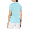 image:imageCallaway Womens Quarter Zip Short Sleeve Heather Golf Polo ShirtBlue Curacao Htr