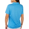 image:imageCallaway Womens Quarter Zip Short Sleeve Heather Golf Polo ShirtBlue Sea Star Htr