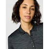 image:imageCallaway Womens Swingtech 34 Sleeve Space Dye Golf Polo ShirtCaviar Black