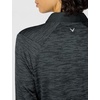 image:imageCallaway Womens Swingtech 34 Sleeve Space Dye Golf Polo ShirtCaviar Black
