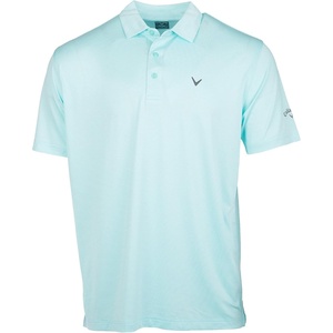image:imageCallaway Mens Fine Line Stripe Short Sleeve MoistureWicking Stretch Golf Polo Shirt Available in Big amp TallAruba Blue