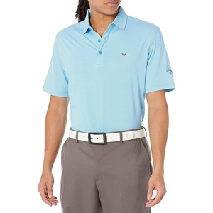 image:imageCallaway Mens Fine Line Stripe Short Sleeve MoistureWicking Stretch Golf Polo Shirt Available in Big amp TallMalibu Blue