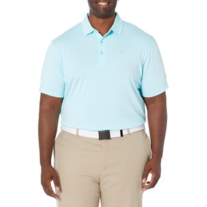 image:imageCallaway Mens Fine Line Stripe Short Sleeve MoistureWicking Stretch Golf Polo Shirt Available in Big amp TallSantorini Blue