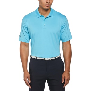image:imageCallaway Mens Solid Optidri Short Sleeve Stretch Golf Polo Sun Protection MoistureWicking Available in Big amp TallBlue Atoll