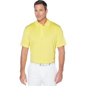 image:imageCallaway Mens Solid Optidri Short Sleeve Stretch Golf Polo Sun Protection MoistureWicking Available in Big amp TallLemon Zest