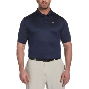 image:imageCallaway Mens Swing Tech Mini Print Short Sleeve Golf Polo Shirt MoistureWicking Ventilated Fabric Sun ProtectionPeacoat  Jacquard