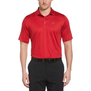 image:imageCallaway Mens Swing Tech Mini Print Short Sleeve Golf Polo Shirt MoistureWicking Ventilated Fabric Sun ProtectionTango Red