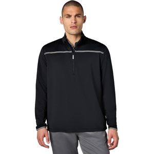 image:imageCallaway Mens Weather Series  Zip Mock Neck Pullover for Men Extended Sizes Mens Performance ApparelBlack