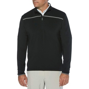 image:imageCallaway Mens Weather Series  Zip Mock Neck Pullover for Men Extended Sizes Mens Performance ApparelCaviar