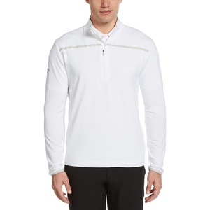 image:imageCallaway Mens Weather Series  Zip Mock Neck Pullover for Men Extended Sizes Mens Performance ApparelWhite