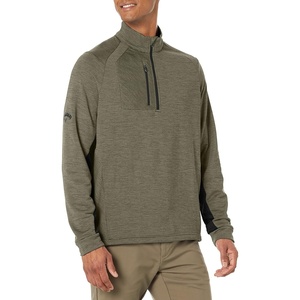 image:imageCallaway mens Eco Striped Mid Weight Fleece Base LayerDk Lichen Htr