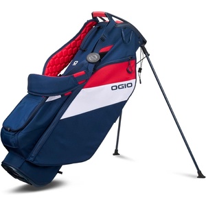 image:imageOGIO Golf Fuse 4 Stand Bag Fuse MagnoliaRedWhiteBlue 2025