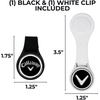 image:imageCallaway Magnetic Golf Ball Marker Hat Clips 2Pack  BlackWhite