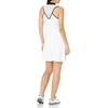 image:imageCallaway Womens Sleeveless Flounce Golf Dress with Inner Short Racer Back Truesculpt Technology Stretch FabricBrilliant White
