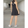 image:imageCallaway Womens Sleeveless Flounce Golf Dress with Inner Short Racer Back Truesculpt Technology Stretch FabricCaviar