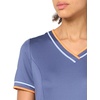 image:imageCallaway Womens VNeck Colorblock Short Sleeve Golf Dress with Truesculpt Stretch Fabric MoistureWicking Sun ProtectionBlue Indigo