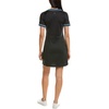 image:imageCallaway Womens VNeck Colorblock Short Sleeve Golf Dress with Truesculpt Stretch Fabric MoistureWicking Sun ProtectionCaviar