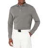 image:imageCallaway Mens Long Sleeve Core Performance Polo OptiDri Technology Sun Protection Golf Polo Shirts for MenSmoked Pearl