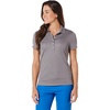 image:imageCallaway Womens Short Sleeve Ottoman Performance Golf Polo with Sun ProtectionSmoked Pearl