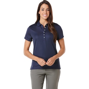 image:imageCallaway Womens Short Sleeve Ottoman Performance Golf Polo with Sun ProtectionPeacoat