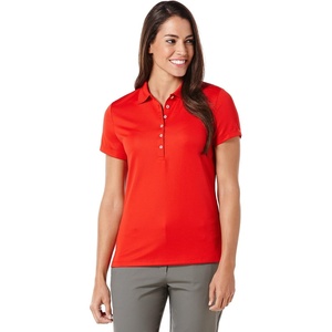 image:imageCallaway Womens Short Sleeve Ottoman Performance Golf Polo with Sun ProtectionSalsa