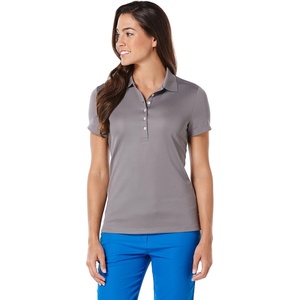 image:imageCallaway Womens Short Sleeve Ottoman Performance Golf Polo with Sun ProtectionSmoked Pearl