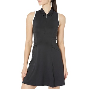 image:imageCallaway Womens Sleeveless Flounce Golf Dress with Inner Short Racer Back Truesculpt Technology Stretch FabricCaviar