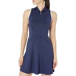 image:imageCallaway Womens Sleeveless Flounce Golf Dress with Inner Short Racer Back Truesculpt Technology Stretch FabricPeacoat