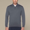 image:imageCallaway Weather Series Mens 14 Zip Golf Sweater with Mock Collar Thermal Merino Wool Breathable Soft FabricQuiet Shade Grey